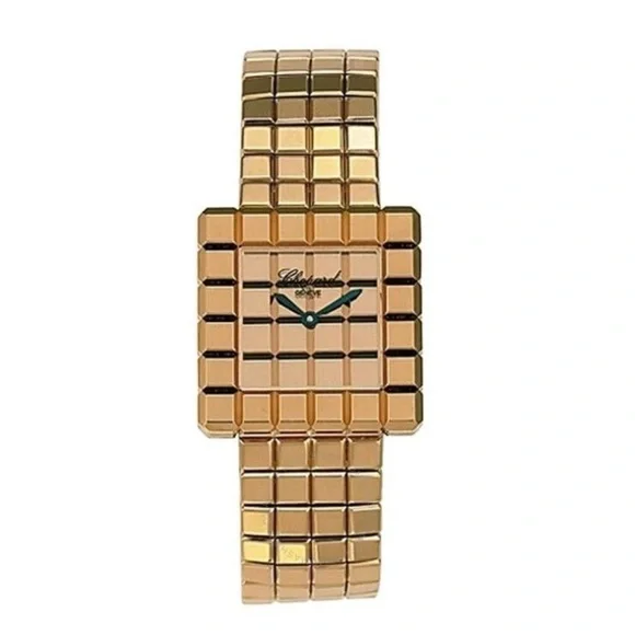 CHOPARD Ice Cube Gold-tone Dial Ladies Watch - Picture 1 of 11